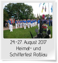 24.-27. August 2017 Heimat- und Schifferfest Roßlau