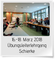 16.-18. März 2018 Übungsleiterlehrgang Schierke