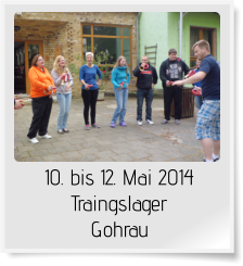 10. bis 12. Mai 2014 Traingslager Gohrau