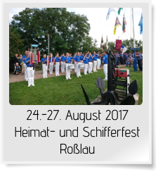 24.-27. August 2017 Heimat- und Schifferfest Roßlau