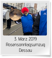 3. März 2019 Rosensonntagsumzug Dessau